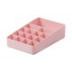 thumbnail image 4 of Organizador de maquillaje sin tapa, con compartimentos inclinados para cosméticos, esmaltes de uñas y joyas, de ABS, gris o rosa., 4 of 6