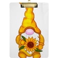 thumbnail image 2 of FMSHPON Thanksgiving Golden Gnome Sunflower Clipboard Hardboard Wood Nursing Clip Board and Pull for Standard A4 Letter 13x9 inches, 2 of 5