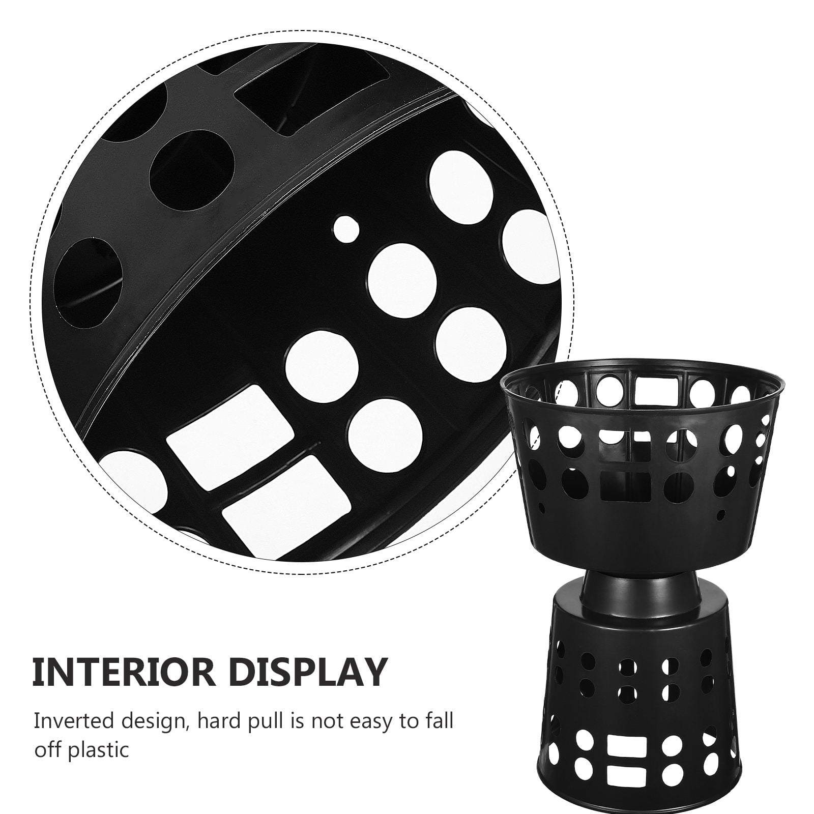 Raindrops Black Plastic Floral Arrangement Bases, 4pcs Set, Craft Supplies with Fine Workmanship