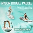 thumbnail image 4 of Ultifit Inflatable Paddle Board Extra Wide 450 Lbs Capacity Anti-Slip Design with SUP Accessories and Seat 11'6" x 35" Wood Color, 4 of 9