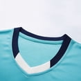 thumbnail image 4 of CYRBOKO Athletic Outfit Sets for Boys, Summer Training Short Sleeve Elastic Waist Soccer Jersey Sets Light Blue Size 7-8 T, 4 of 6