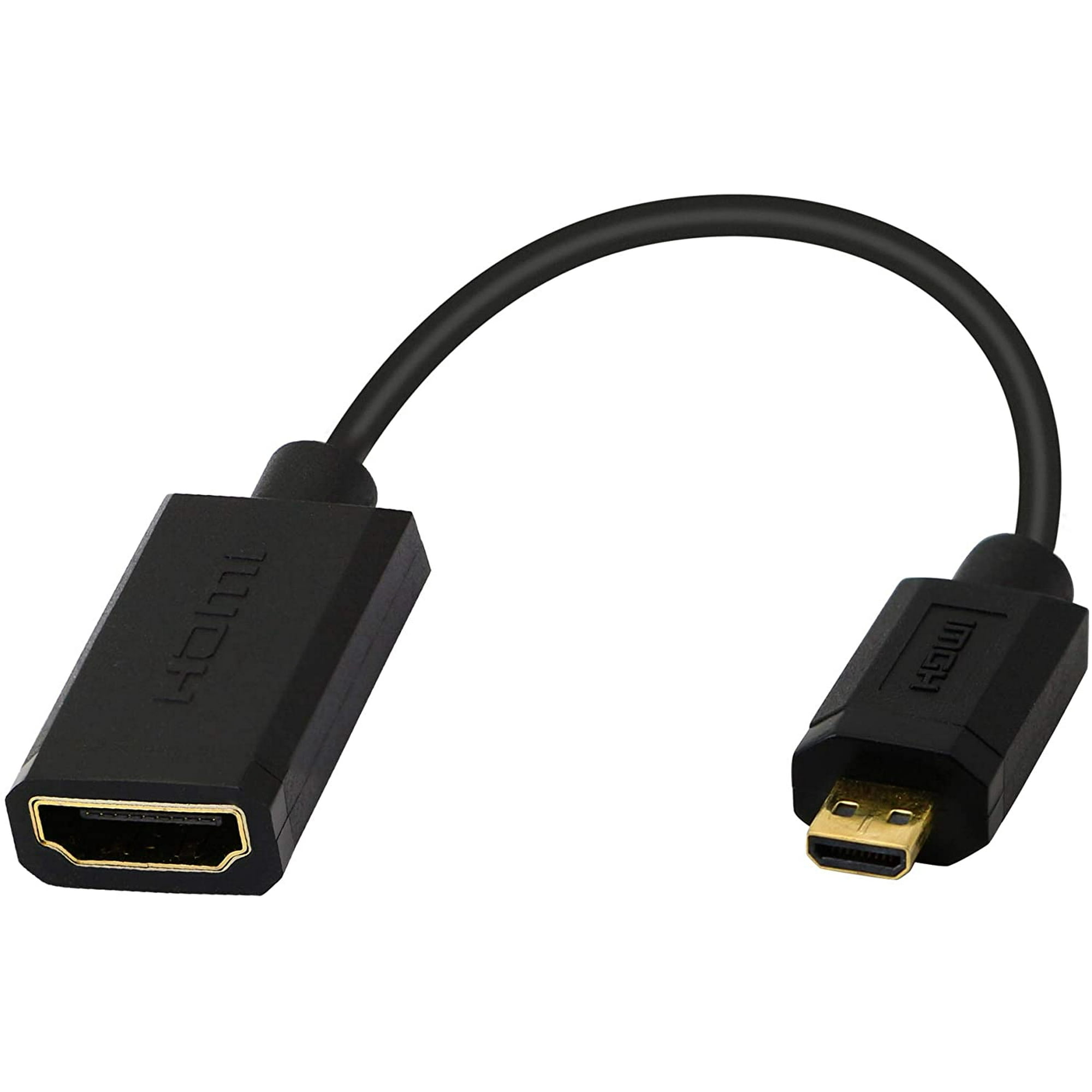 15cm to HDMI Short Speed Micro HDMI Male to HDMI 2.0 Female Adapter Connector Support | Walmart Canada