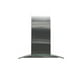 thumbnail image 1 of Campana decorativa de pared de 60 cm (24 pulgadas) IHD  CH Milan 60 en acero inoxidable y cristal curvo de pared, 1 of 2
