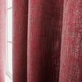 thumbnail image 3 of Quality Home Textured Faux Linen Curtains - Burgundy - 52" x 84" (Set of 2 Panels), 3 of 4