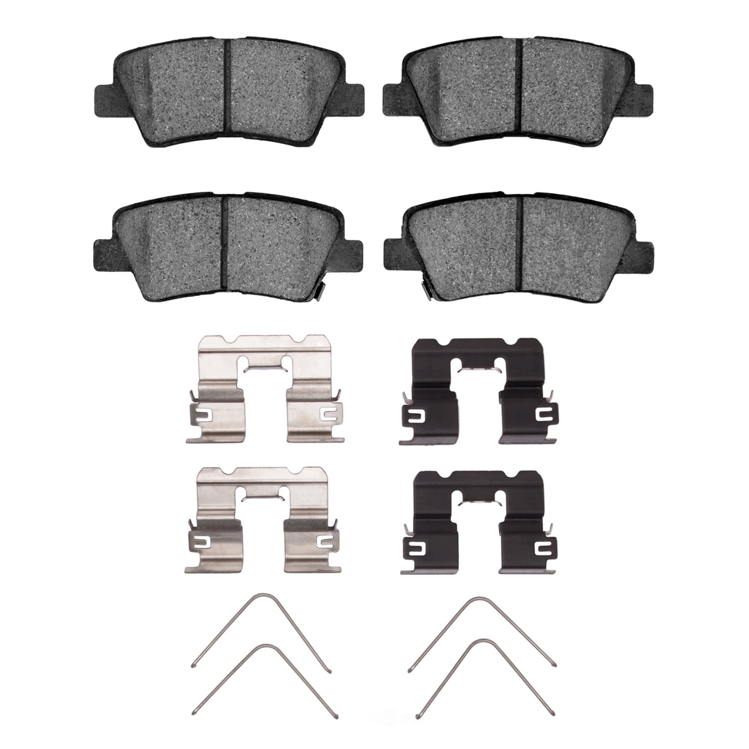 Dynamic Friction Company 1551-1813-02 DFC 5000 Advanced Brake Pads - Ceramic and Hardware Kit - OE
