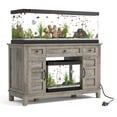 thumbnail image 5 of Farmhouse Aquarium Stand for Living Room – 55-75 Gallon Fish Tank – 1400LBS Capacity – Power Outlet – Adjustable Shelves – Color: Grey, 5 of 6