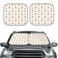 Windshield Sun Shade, Sunflower Seed Cute Hamster Foldable Car Sun