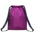 thumbnail image 4 of KAUKKO Cordón Deportes Mochila Gimnasio Yoga Bolsa Hombro Mochila para Hombres y Mujeres KAUKKO  K1031-2-Purple, 4 of 5