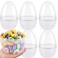 thumbnail image 4 of Giant Easter Eggs Jumbo Clear Easter Eggs Empty Plastic Surprise Eggs Fillable for Easter Basket Stuffers Party Decoration for Candy, Toys, and Party, 4 of 7