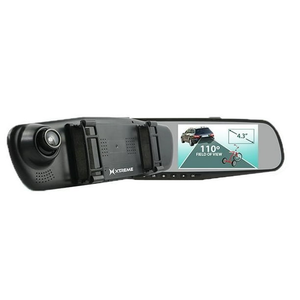 Xtreme XTXBC61002BLK Rearview Mirror Dual Dash and Backup Camera