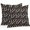 Black, variant on Outdoor Waterproof Pillow Covers Halloween Skeleton Pumpkin on Orange Decorative Throw Pillow Protectors,Black Bat Seamless Pillowcase Cushion Cases for Patio Sofa Garden Couch,20x12in,Pack of 2