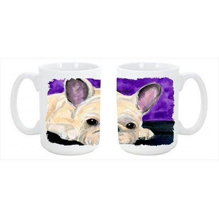 

French Bulldog Dishwasher Safe Microwavable Ceramic Coffee Mug 15 oz.