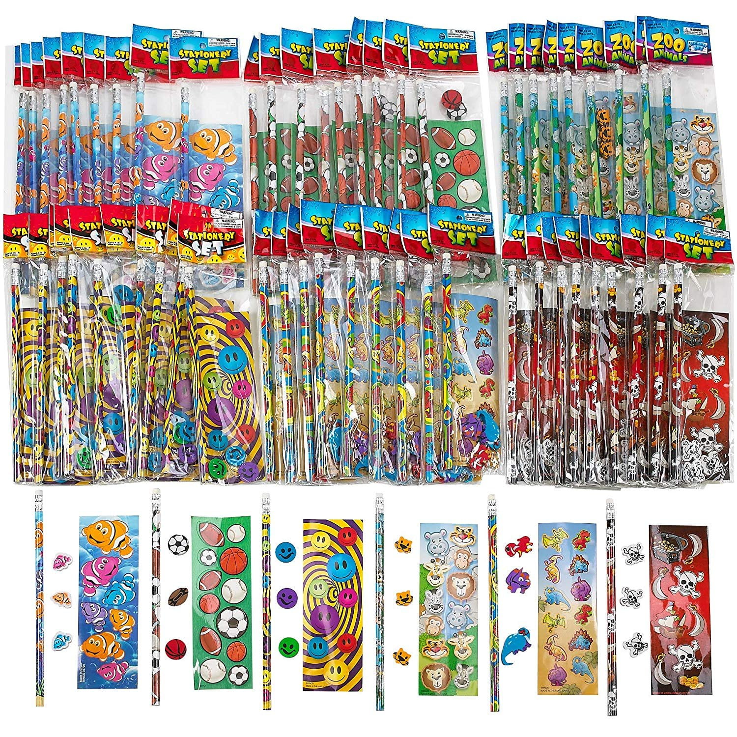 Kicko Stationery Set Assortment for Boys and Girls Motivational