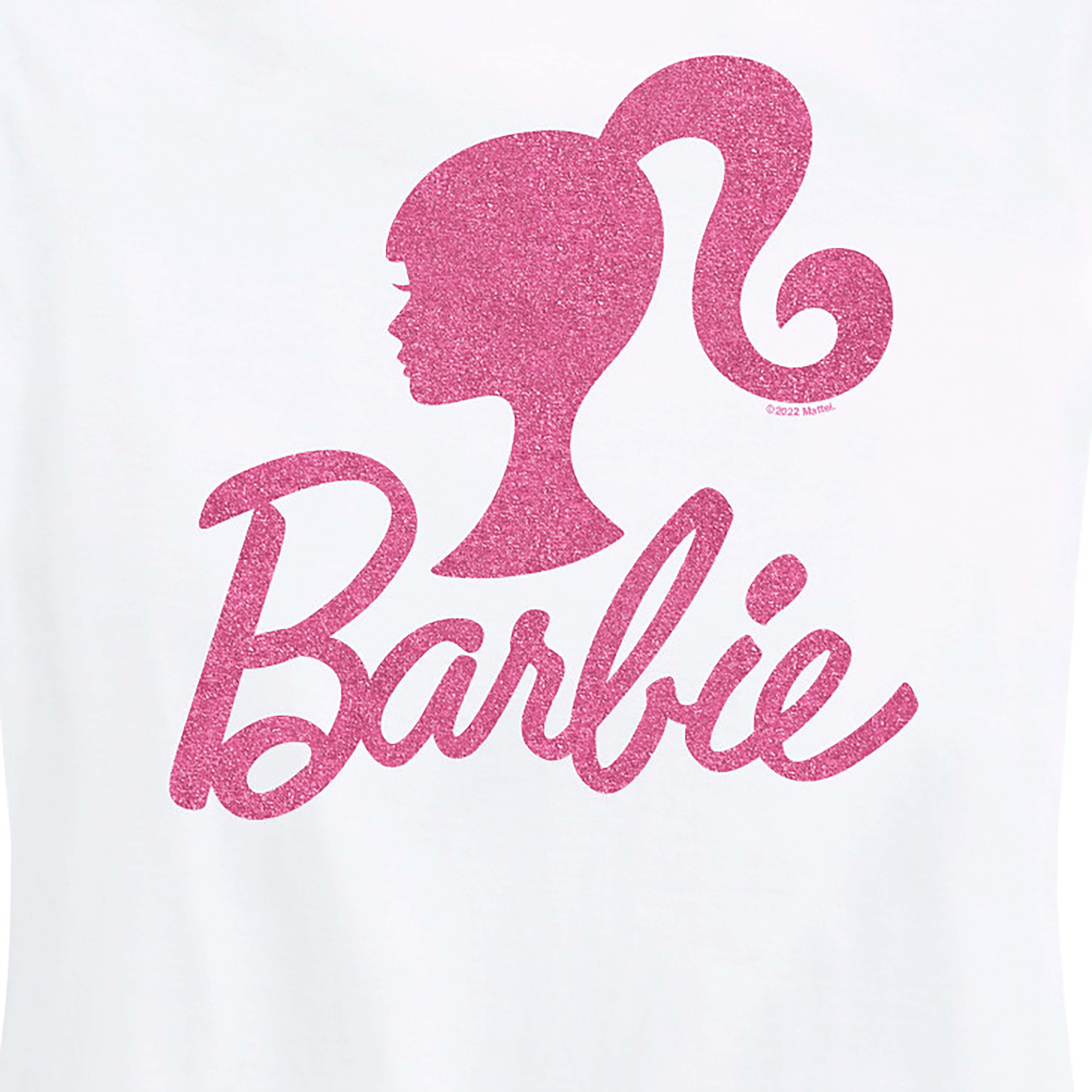 Womens ladies t shirt fashion BARBIE TEE LOGO S,M,L,XL PINK COTTON