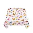 thumbnail image 5 of Wukai Cartoon Birds & Flowers Waterproof Tablecloth for Kitchen Dining, Fits Square Tables for 2-4 Seats -60"x60", 5 of 7