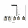 thumbnail image 2 of Chandelier 5-head Kitchen Lamp Metal Ceiling Light Pendant Hanging Fixture Without Bulb, 2 of 15