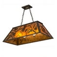 thumbnail image 6 of Meyda Tiffany 173949 Whispering Pines 6 Light 33" Wide Linear Pendant - MultiColor, 6 of 7