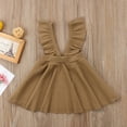 thumbnail image 2 of One opening Hot Newborn Baby Girls Strap Dress Knitting Wool Flower Strap Swing Dress Jumper Clothes 6M-5Y, 2 of 5