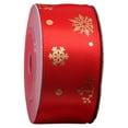 thumbnail image 2 of AMERTEER 1 Roll Portable Ribbon Add Atmospheres Polyester Printed Snowflake Deer Glitter Ribbon for Home, 2 of 9