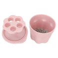 thumbnail image 2 of Makeup Brush Cleaning Box Soft Silicone Nail Art Brush Washing Aid with Drying Rack Pink, 2 of 5