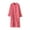 Pink, variant on Lorytime Fleece Robe with Belt Thermal Button Mid Nightgown V Neck Long Sleeve Sleepwear Soft Loungewear Blue XL