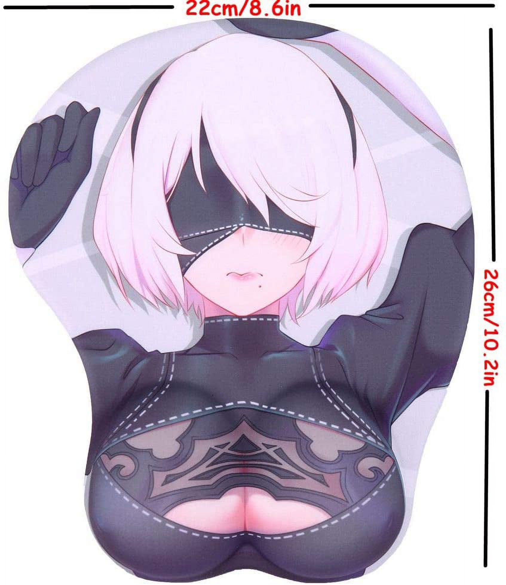 3D Anime Beautiful Girl Beauty Wrist Support Mousepad - Cartoon Non-Slip Gaming Mouse Pads, Silicone Anime Cute Girl Mouse Mat for Computer,Laptop-Classical Beauty - image 2 of 6