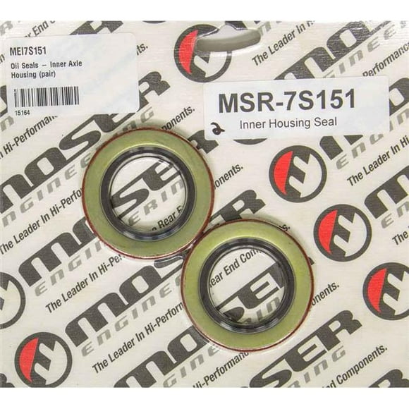 Moser Engineering 7S151 Inner Axle Housing Seal 2.500 in. OD 1.531 in. ID Rubber & Steel - Natural - Set of 2