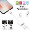 thumbnail image 2 of ORUYROP [Apple MFi Certified] 2PACK iPhone Lightning to 2 Lightning Adapter, Dual Lightning AUX + Charger Adapter Dongle Cable Splitter Compatible with iPhone 12/11/SE/X/XR/XS/8/7/6 Support C, 2 of 7