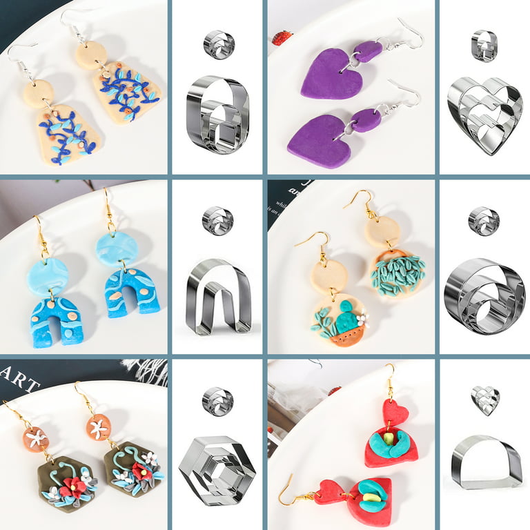 AIXPI Polymer Clay Earrings Making Kit Include 32Pcs Polymer Clay