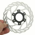 thumbnail image 4 of Soidarity Rotor de freno de disco de bloqueo central para bicicletas de montaña, portátil, desmontable, reemplazo de rotores de disipación de Type3 NO3, 4 of 6