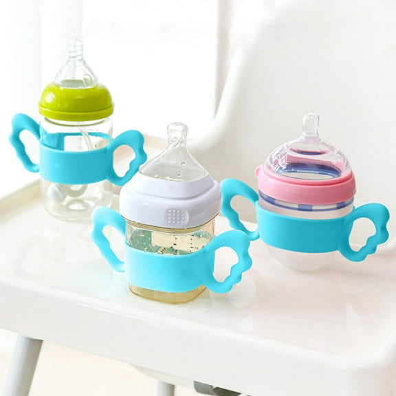 Water Bottle,Personalized Baby Bottle Handles Soft Silicone Easy Carry Handle Reusable Baby Bottle Label With Handle For Daycare