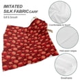 thumbnail image 4 of Head Scarf for Women's Hair, Red Skulls 1 Silk Like Women's Fashion Square Neck Satin Scarfs, Lightweight Hair Bandana Headscarf Small Square Scarf for Bag Hair, 4 of 7