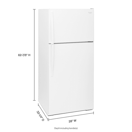 Whirlpool - 14.3 Cu. Ft. Top-Freezer Refrigerator - White