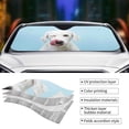 thumbnail image 5 of Disketp Windshield Sun Shade, Car Sun Shade For Front Window Puppy Licks Nose Sunshades Sun Visor Protector Blocks Uv Rays Foldable, 5 of 9