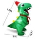 thumbnail image 4 of Dinosaurio inflable navideño TURNMEON de 1 m para decoración exterior, 4 of 6