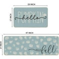 thumbnail image 3 of Blue Hello Pumpkin Fall Kitchen Mats Set of 2, Autumn Home Decor Low-Profile Kitchen Rugs for Floor - 17x29 and 17x47 Inch, 3 of 12