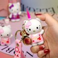 thumbnail image 3 of Nuevo encendedor 3D Bling Hello Kitty muñeca de dibujos animados llama roja encendedor de Gas a prueba de viento encendedor de cigarrillos para niñas, 3 of 3