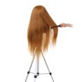 thumbnail image 4 of Cabeza de maniquí de cabello humano 70% para trenzar cabeza de maniquí para yeacher Cabeza hueca, 4 of 7