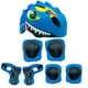 thumbnail image 1 of Kit Junior Infantil Gospel Casco Coderas Rodilleras Dinosaurio Azul Unisex, 1 of 4