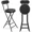 Black(26"H 2PCS), variant on TAVR Furniture 1 Pack 18 inch Folding Bar Stool with Backrest and Handle for Adults up to 350lbs for Outdoor