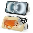 thumbnail image 4 of Compatible with iPhone 11 12 13 mini 14 15 16 Pro Max Plus Wallet Case with Card Holder, PU Leather Kickstand Card Slots Case ( Cute Dog In Teacup, iPhone 11), 4 of 7