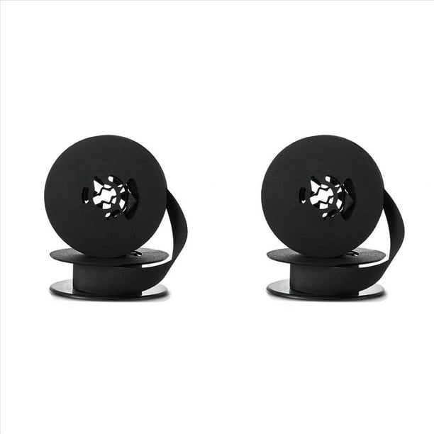 2 Pieza Cinta para Máquina de Escribir,Carrete Doble,Cinta para Máquina de Escribir,Tinta,Carrete Doble,Pieza de Repuesto para la Mayoría de Máquinas de Escribir (Negro)