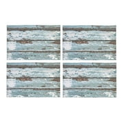 YUSDECOR Lot de 4 sets de table rustiques à lattes en bois massif pour décoration de table de cuisine de salle à manger 30,5 x 45,7 cm