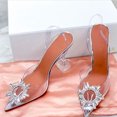 thumbnail image 1 of 2024 Hot Glitter Rhinestones Women Pumps Crystal PVC Summer Lady Shoes Transparent High heels Party Prom Shoes FGS, 1 of 6