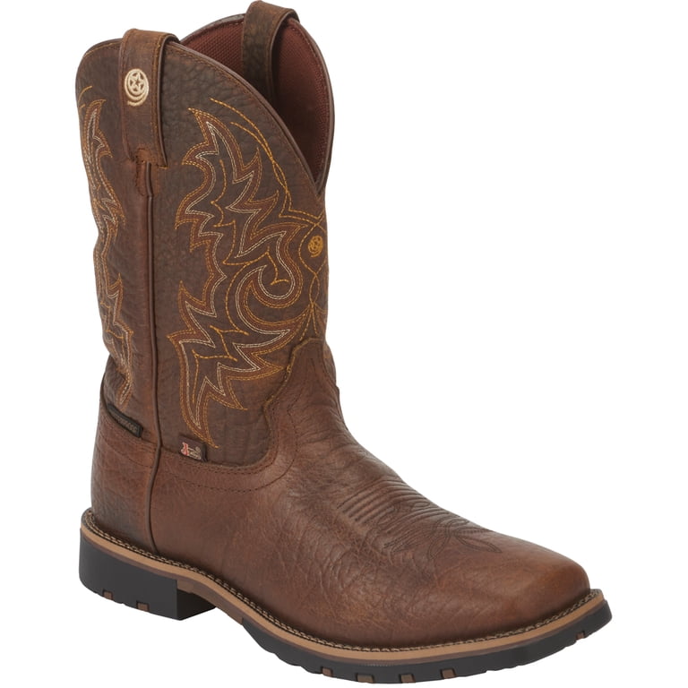 Justin Boots Mens Fireman 11 Inch Waterproof Soft Toe Work  display picture 3