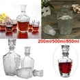 thumbnail image 4 of Luxury Gorgeous Glass Whiskey Liquor Wine Drinks Decanter Crystal Bottle Wine Carafe--200ml/500ml/850ml, 4 of 7