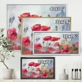 thumbnail image 4 of Blossoming Red Poppies In The Meadow 32 in x 16 in Framed Painting Canvas Art Print, by Designart, 4 of 5