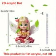 thumbnail image 4 of Kieccall Girl Baby Pendant 2d Flat Car Pendant Car Decoration Bag Pendant, 4 of 7