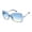 Blue Crystal & Silver, variant on Women's R3300 Glamorous UV400 Protective Butterfly Fashion Sunglasses, 60mm