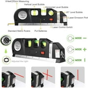 Laser Level Line Tool, Multipurpose Lazer Leveler Tool,8 feet Cross Line Laser measuring Tape,Laser Level for Picture Hanging Cabinets Tile Walls Condition